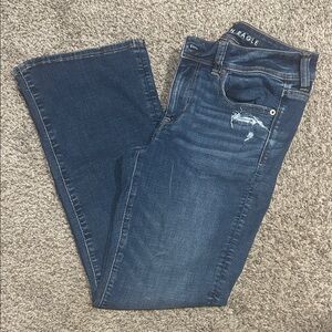 American Eagle Outfitters Dark Blue Flare Jeans